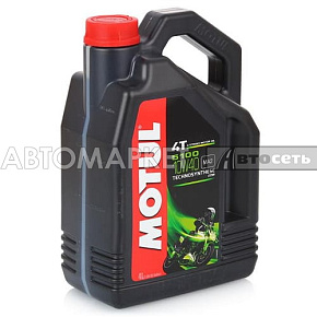 Масло моторное Motul 5100 4T (мото) 10W40 4л п/синт.