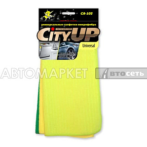 Салфетки CityUp из микрофибры унив. 3шт. 30*30 CA-102