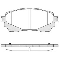 Колодки тормозные Remsa 1538.04 дисковые передние