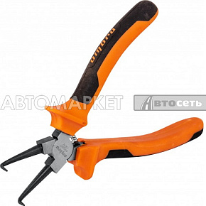 Щипцы д/стопорн.колец 440207 загн. Ombra 180mm