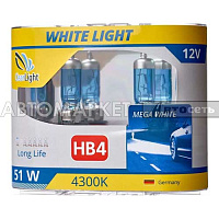 Лампа HB4/9006 (Clearlight) 12V-55W WhiteLight 2шт.ML9006WL