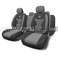 Чехлы "Extra Comfort" поддерж.спины AUTOPROFI ECO-1105 BK/D.GY M