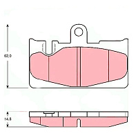 Колодки тормозные TRW GDB3323