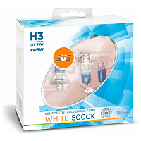 Лампа H3 12V 55W+W5W White SVS 5000K (2шт) 020.0106.000