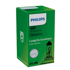 Лампа H7 12V 55W Philips Long life Eco 12972LLECOC1