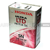 Масло моторное Honda Ultra LTD SN/GF-5 5W30 4л п/с 08218-99974