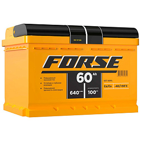 АКБ Forse 6CT-60 VLR (0) LB E низкий 0250106023 обр.п.