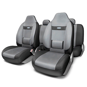 Чехлы COMFORT ортоп. поддерж,литой подг,11пред,черн/т.серый AUTOPROFI COM-1105H BK/D.GY M