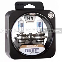 Лампа H4 MTF IRIDIUM 12V 60/55W комплект HRD1204