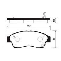 Колодки тормозные Sangsin SP1110