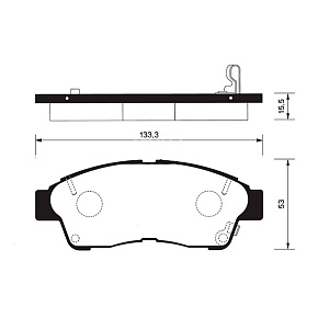 Колодки тормозные Sangsin SP1110