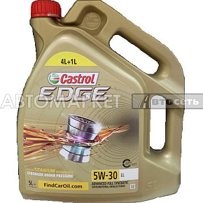 Масло моторное Castrol Edge 5W30 LL 5л синт.