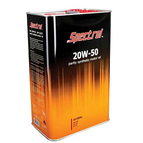 Масло моторное Spectrol Глобал 20W50 SJ/CF 4л п/синт.