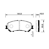 Колодки тормозные Sangsin SP1715 передние