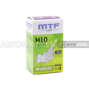 Лампа галогенная MTF light H10 12V 42W LONG LIFE