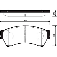 Колодки тормозные Sangsin SP1475 диск. передние