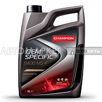 Масло моторное Champion Oem Specific 5W30 MS-F ACEA A5/B5 5л синт