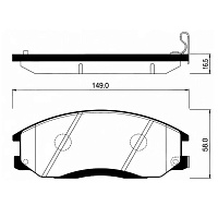 Колодки тормозные Sangsin SP1115 диск. передние