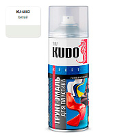 KUDO KU-6003 Грунт-Эмаль д/пластика RAL9003 белая 520мл./23754