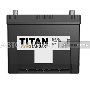 АКБ TITAN Asia Standart 6СТ-62 ниж.кр. R 1180406234