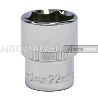 Головка 1/2" 6-ти гранная 22 мм OMBRA 112022