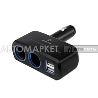 Разветвитель SL-220 Neoline на 2 розетки 2USB