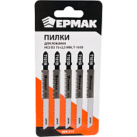 Пилки д/эл.лобзика Т-101В 5шт Ермак