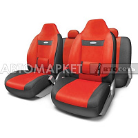 Чехлы COMFORT ортоп. поддерж,литой подг,11пред,черный/красный COM-1105H BK/RD M