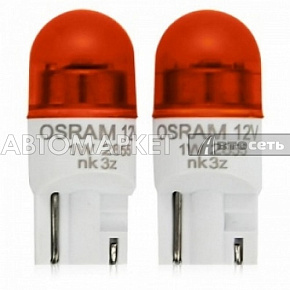 Лампа светодиодная 12V W/5W Osram 2855YE-02B оранжевый