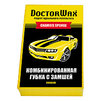 Губка комбинированная с замшей DoctorWax DW8636R