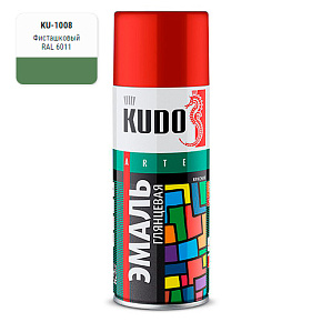 KUDO KU-1008 Эмаль салатовая 520мл./10085