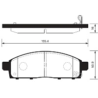 Колодки тормозные Sangsin SP1361 передн.