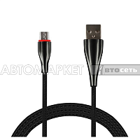 Кабель-переходник WIIIX USB-микроUSB черный (CB340-UMU-10B) 1м