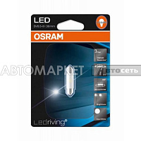 Лампа светодиодная 12V C5W Osram 6498CW01B холодный белый