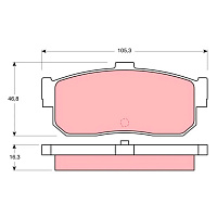 Колодки тормозные TRW GDB1172