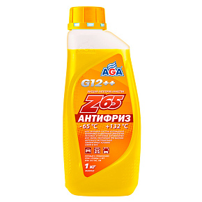 Антифриз AGA-Z65 Premix желтый -65С  1 л AGA042Z