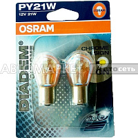 Лампа 12V PY21W 21W BA15s Osram Diadem Chrome 7507DC-02B