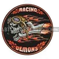 Наклейка "Racing demons" наружн.14см.